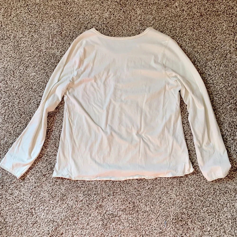 Holiday Cheer Cotton Tee XL Cream Embellished Festive Drinks Celebrate